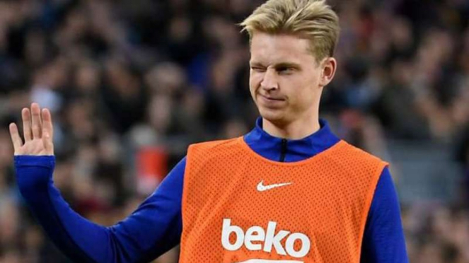 Gelandang Barcelona, Frenkie de Jong.