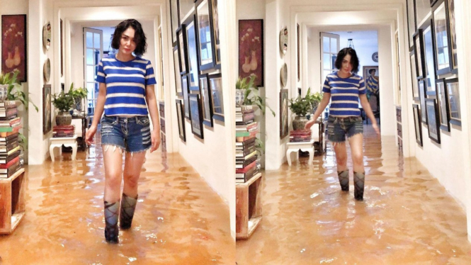 Yuni Shara kebanjiran.