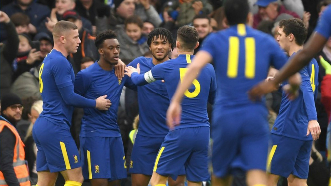 Skuat Chelsea sukses petik kemenangan di babak ketiga Piala FA