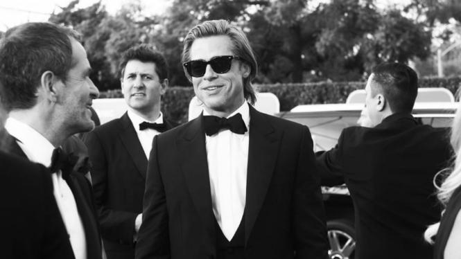 Brad Pitt di Golden Globes 2020.