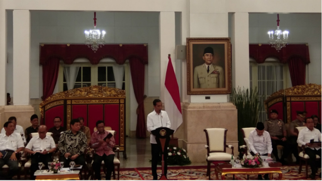 Presiden Joko Widodo memimpin sidang kabinet paripurna penetapan RPJMN 2020-2024