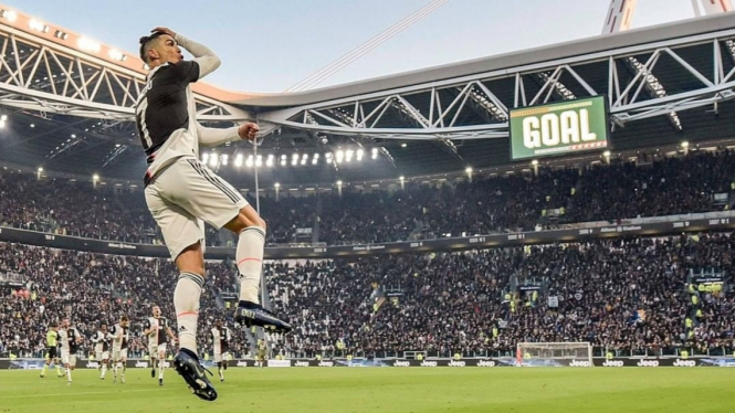 Megabintang Juventus, Cristiano Ronaldo. 