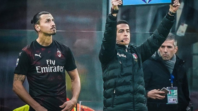 Bomber AC Milan, Zlatan Ibrahimovic, jalani laga perdana di Serie 2019/20
