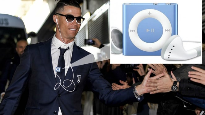 Cristiano Ronaldo gunakan perangkan iPod model lama