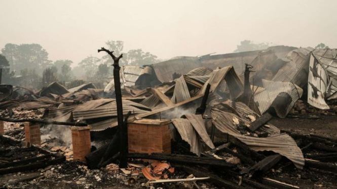 Banyak rumah yang musnah terbakar di Wingello, Bundanoon dan di Kangaroo Valley di NSW.