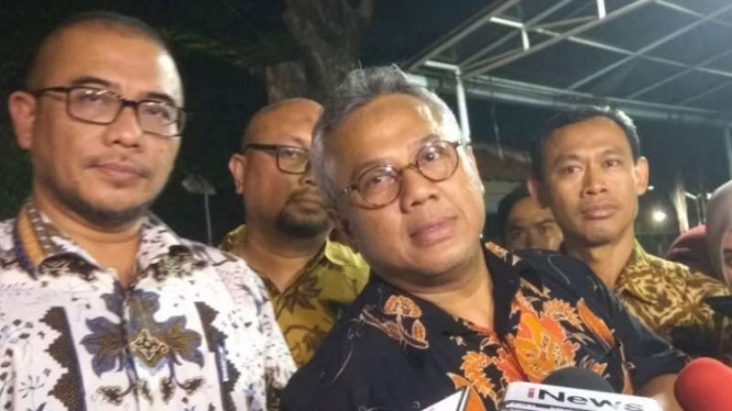 Ketua KPU Arief Budiman, di Jakarta, Rabu, 8 Januari 2020.