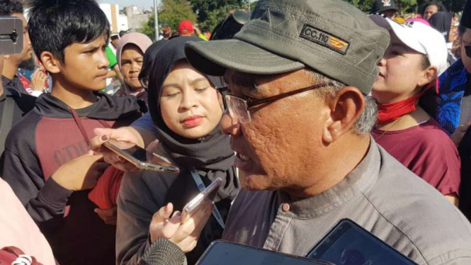 Wali Kota Depok Mohammad Idris saat ditemui usai meresmikan alun-alun Kota Depok di kawasan Grand Depok City, Minggu, 12 Januari 2020.