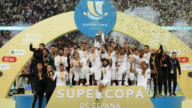 Real Madrid menjuarai Piala Super Spanyol 2019