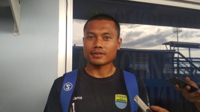 Gelandang Persib BGelandang Persib Bandung, Dedi 'Dado' Kusnandar.