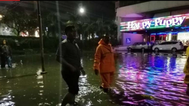 Banjir yang sempat terjadi di Kota Surabaya pada Rabu sore, 15 Januari 2020