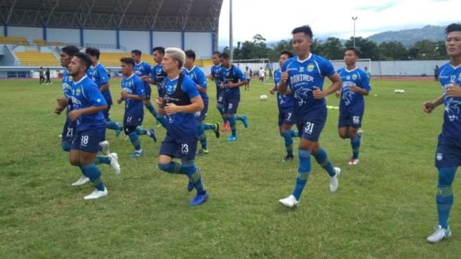 Persib Bandung latihan.