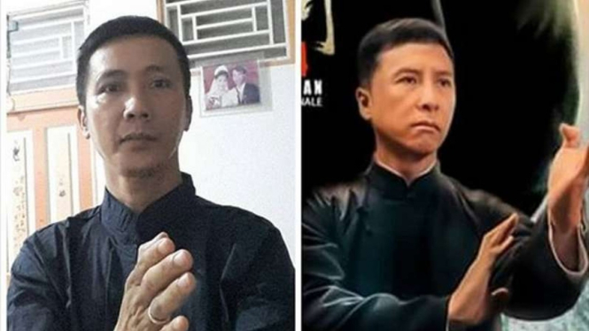  Sjak Fo Phang (kiri) mirip Donnie Yen