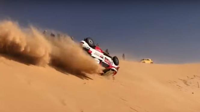 Fernando Alonso kecelakaan di Reli Dakar