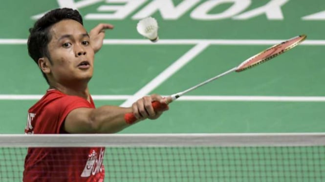 Tunggal putra Indonesia, Anthony Sinisuka Ginting.