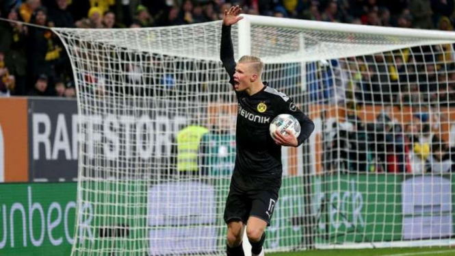 Penyerang Borussia Dortmund, Erling Braut Haaland