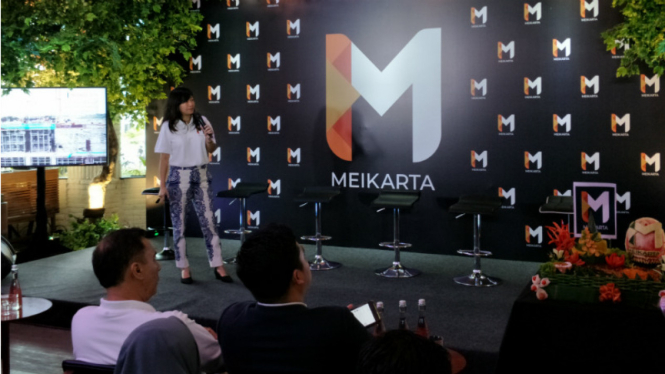Pengembang bisnis properti Meikarta mengganti logonya. 