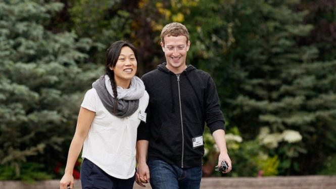 Priscilla Chan dan Mark Zuckerberg.