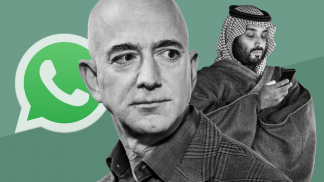Ponsel Jeff Bezos diretas Pangeran Arab Saudi Mohammed Bin Salman.