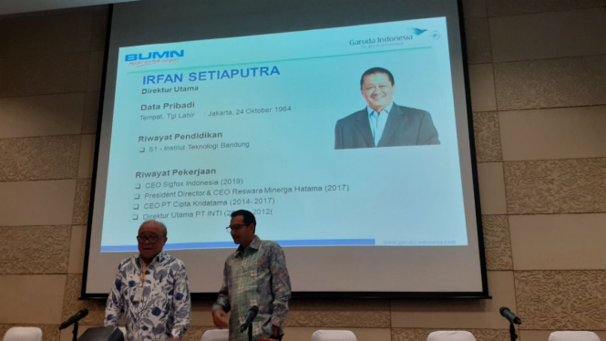 Irfan Setiaputra Dirut Baru Garuda, Yenny Wahid Jadi Komisaris