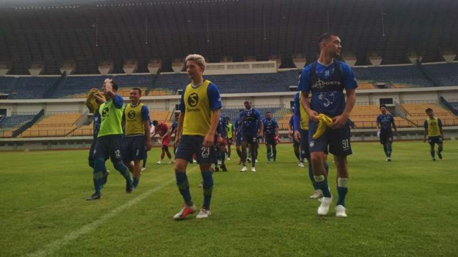 Skuat Persib Bandung kembali latihan di GBLA.