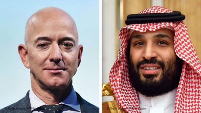Jeff Bezos dan Mohammed Bin Salman.