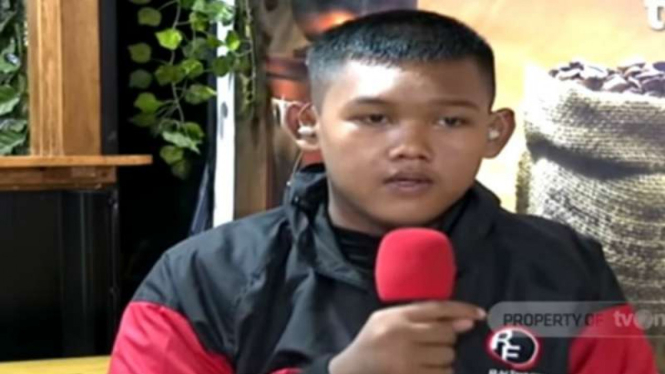 Arya Permana, bocah yang dahulu mengalami obesitas dan kini jauh lebih langsing.