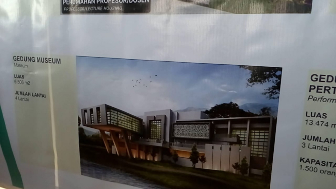 Gambar rencana pembangunan Museum Rasulullah di Depok.
