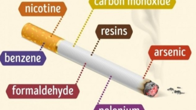 5 Zat  Paling Berbahaya yang  Terdapat pada Rokok 