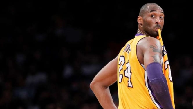 Mendiang Kobe Bryant saat masih membela Los Angeles Lakers