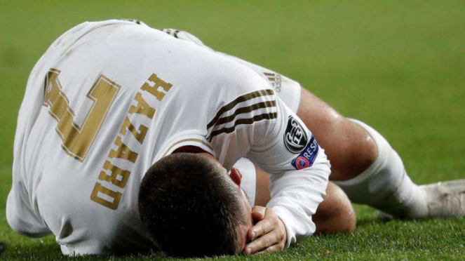 Eden Hazard cedera dalam Real Madrid dalam laga kontra Paris Saint-Germain (PSG)