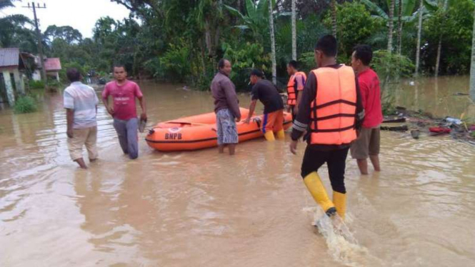 Lokasi Banjir di Kabupaten Tapanuli Selatan.