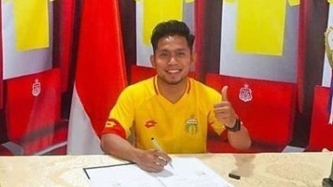 Pemain baru Bhayangkara FC, Andik Vermansah.