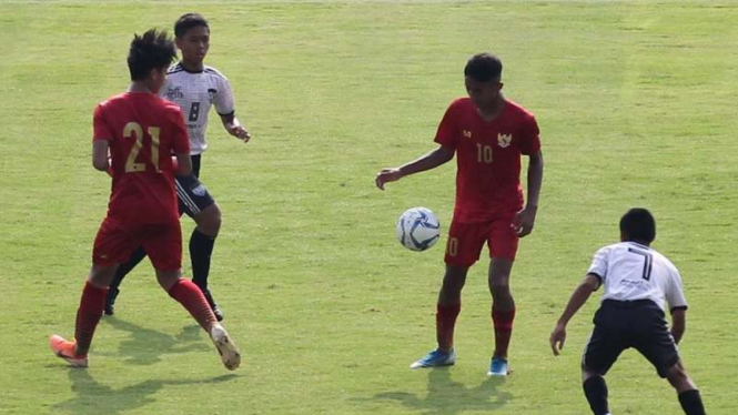 Uji coba Timnas Indonesia U-16.