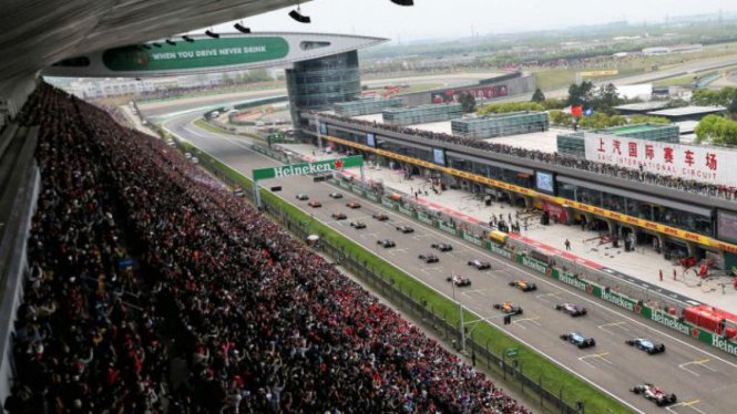 Gelaran GP F1 China, terancam dibatalkan karena virus corona