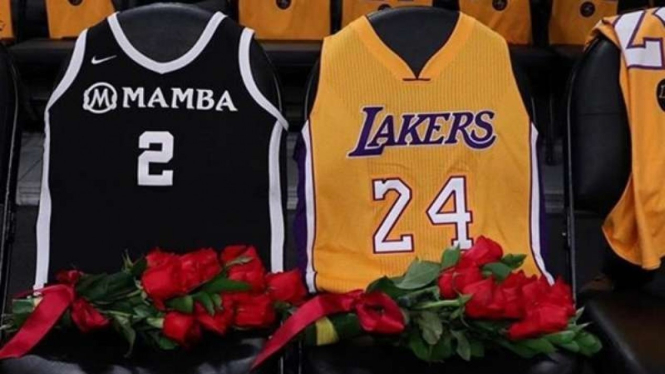 Penghormatan terakhir untuk mendiang Kobe Bryant, bintang LA Lakers