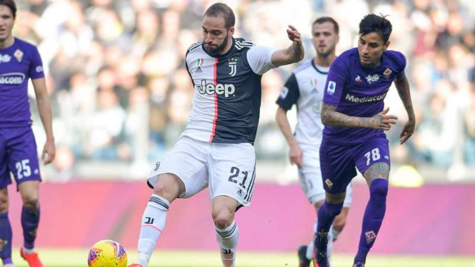 Laga Serie A 2019/2020 antara Juventus kontra Fiorentina