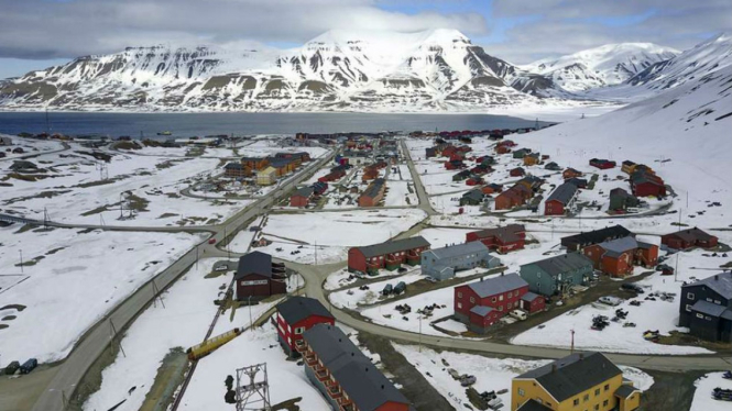 Kota Arktik Longyearbyen di Kepulauan Svalbard Norwegia