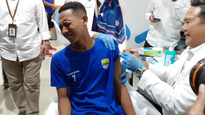 Pemain Persib Bandung, Beckham Putra jalani vaksinasi influenza