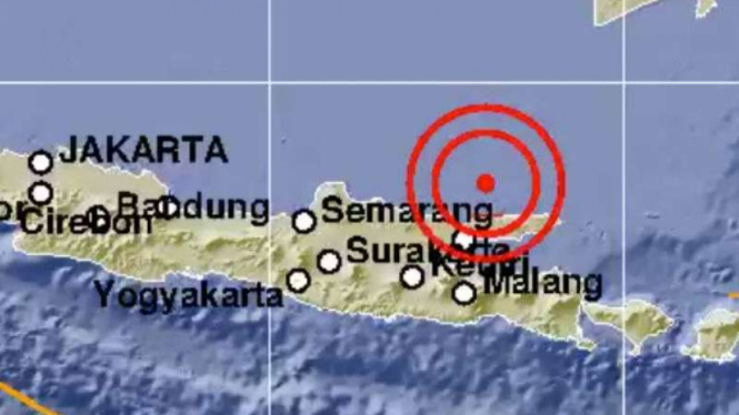 Gempa di Bangkalan, Madura.