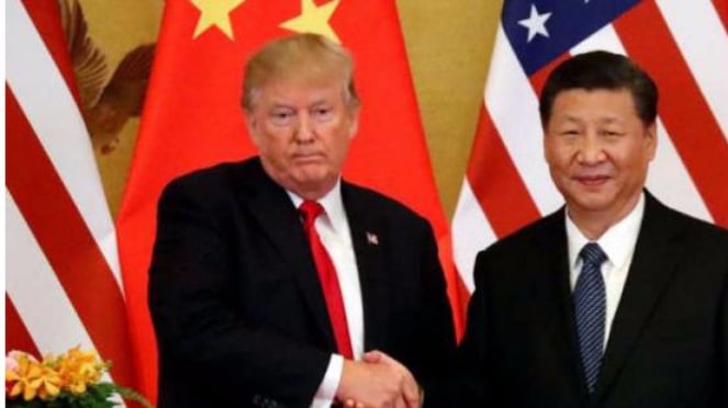 El presidente estadounidense Donald Trump y el presidente chino Xi Jinping.