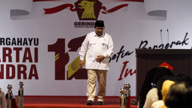 Prabowo Subianto, HUT Partai Gerindra ke-12