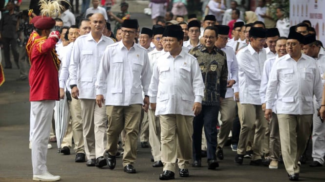 Prabowo Subianto dan Anies Baswedan, HUT Partai Gerindra ke-12