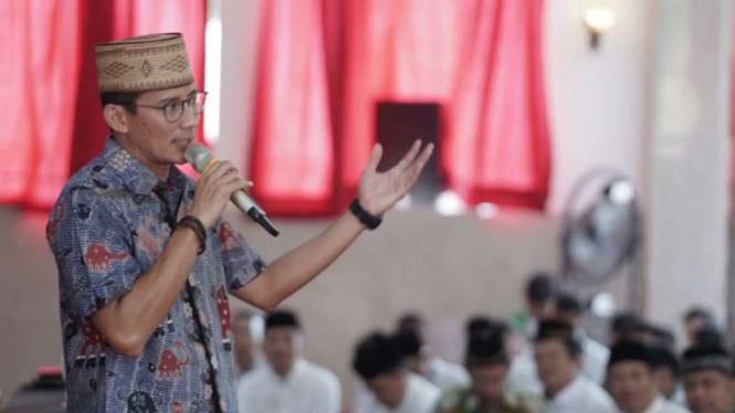 Mantan Wagub DKI Sandiaga Uno