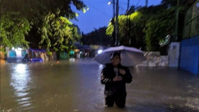 Beberapa wilayah DKI Jakarta kembali tergenang banjir