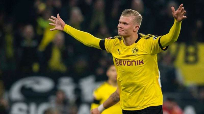 Penyerang Borussia Dortmund, Erling Braut Haaland