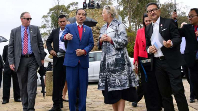 Presiden Jokowi saat di Australia