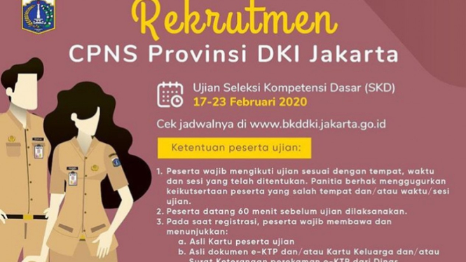 Pengumuman ujian SKD CPNS Provinsi DKI Jakarta