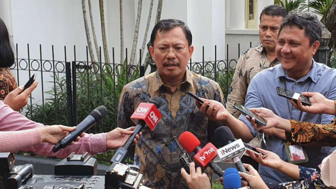 Menteri Kesehatan Terawan Agus Putranto di Istana Bogor, Jawa Barat, Selasa, 12 Februari 2020.