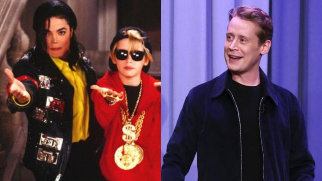 Michael Jakcson dan Macaulay Culkin.