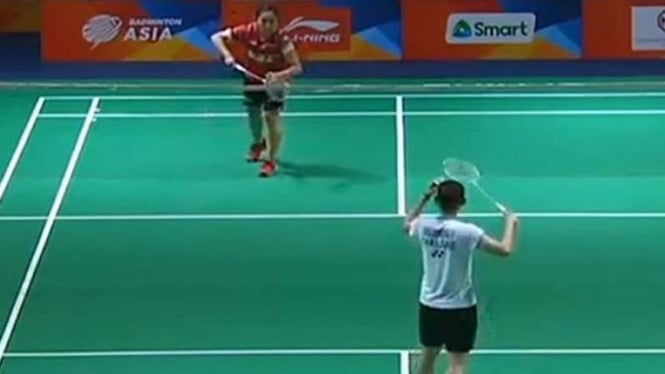 Ruselli Hartawan di Badminton Asia Team Championships 2020.